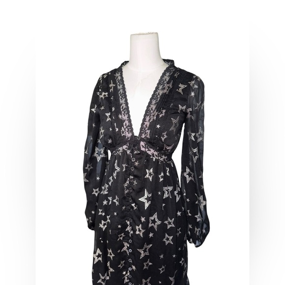 francessca’s collection limelight lurex star maxi dress jun & ivy XS - Picture 4 of 9